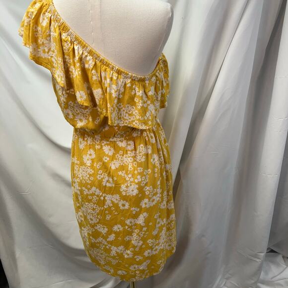 Old Navy Yellow Floral One-Shoulder Midi Dress - Picture 9 of 15